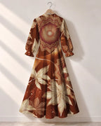 "Joto" Long Puff Sleeve Dress