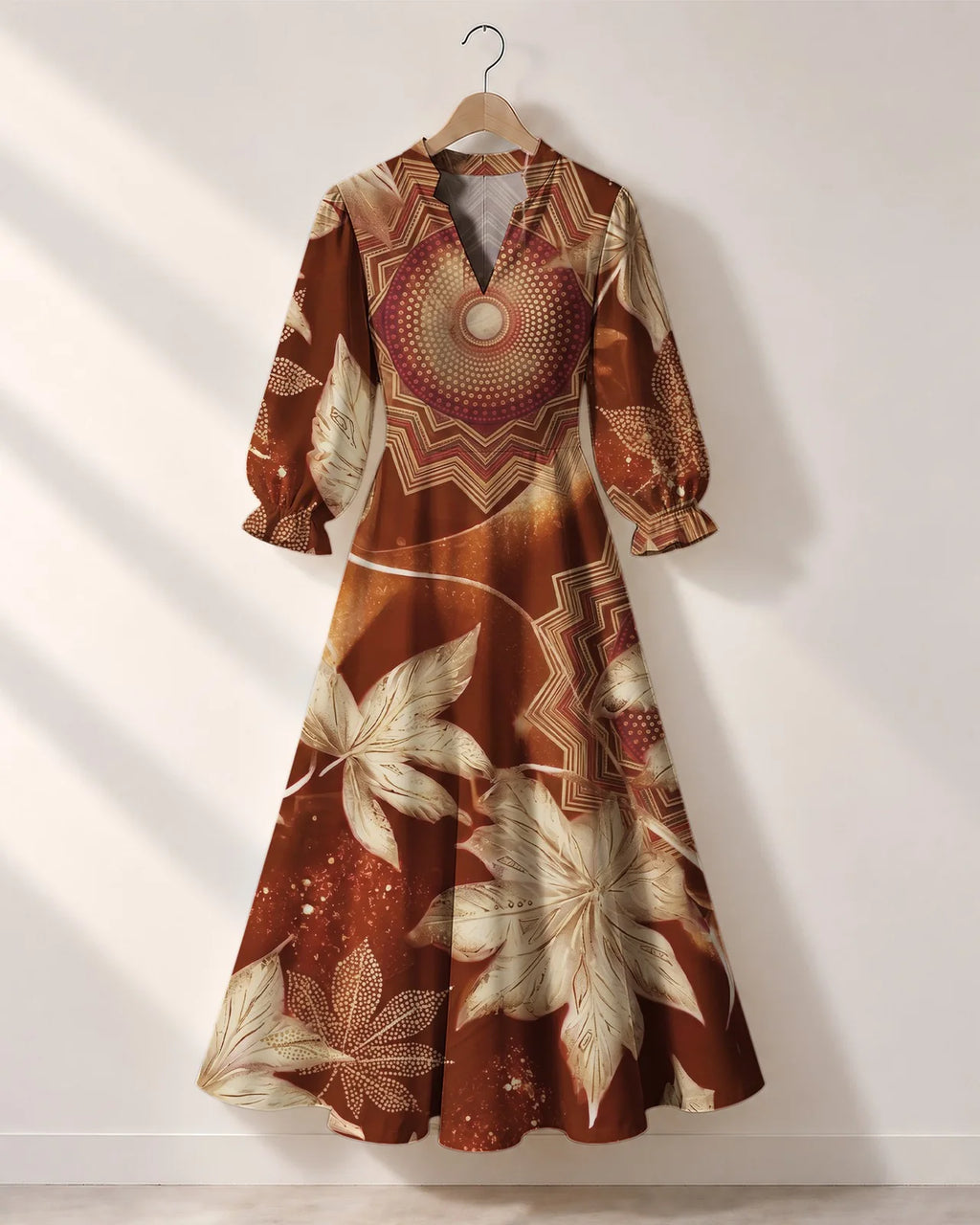 "Joto" Long Puff Sleeve Dress