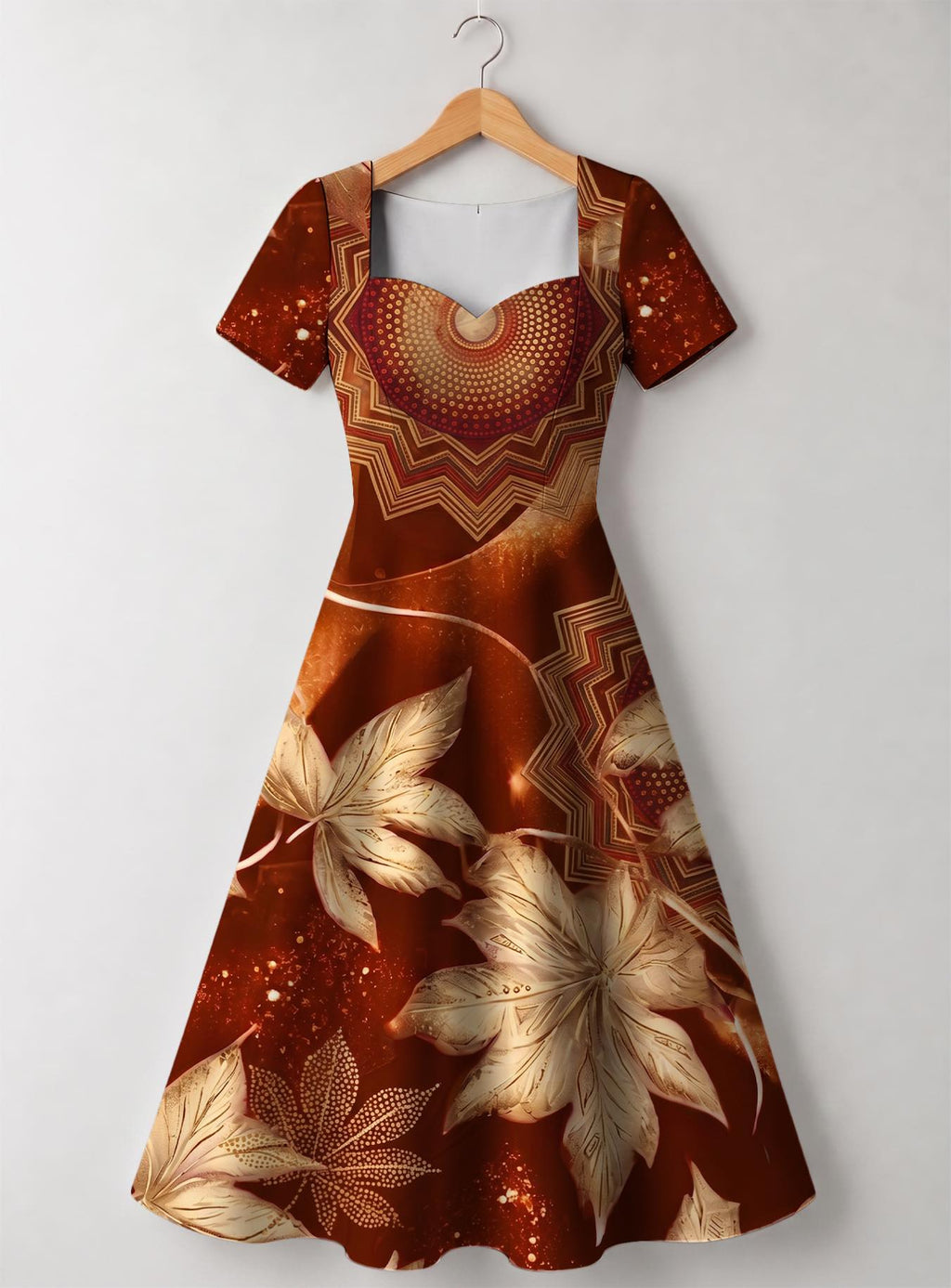 "Joto" Sweetheart Midi Dress