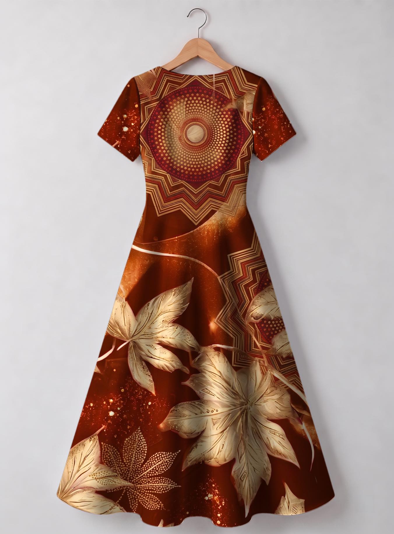 "Joto" V Neck Midi Dress