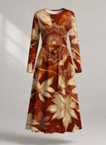 "Joto" Long Sleeve Midaxi Dress