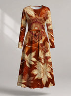 "Joto" Long Sleeve Midaxi Dress