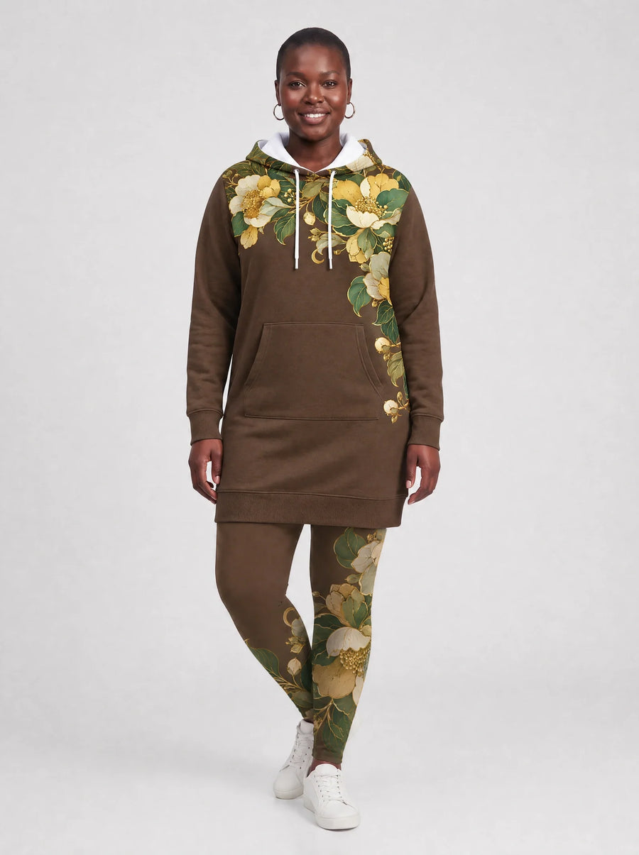 Kakao hoodie dress and leggings, photo 2