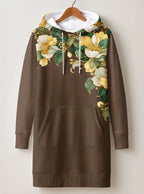 "Kakao" Hoodie Dress — front flat