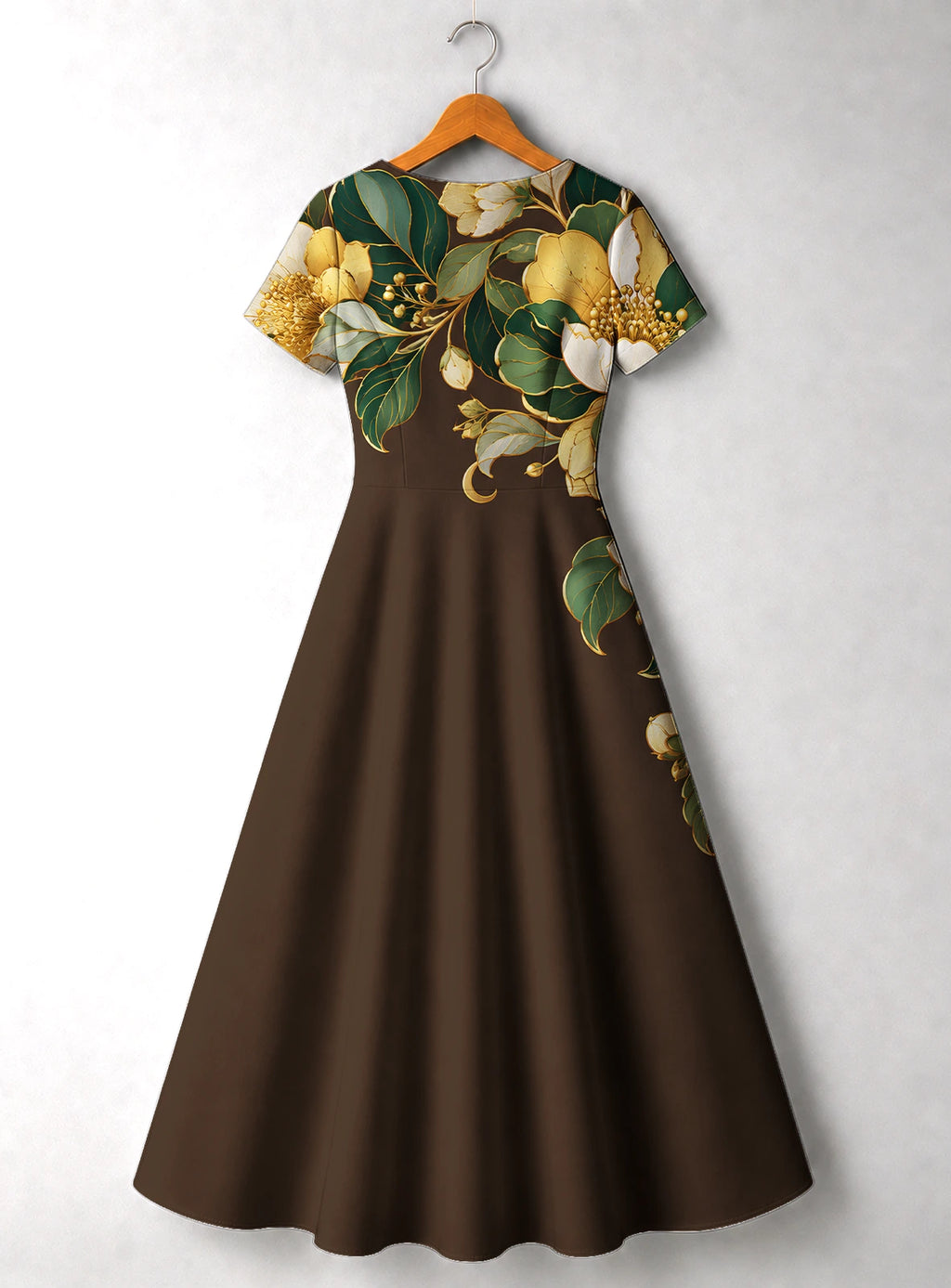 "Kakao" V Neck Midi Dress Promo