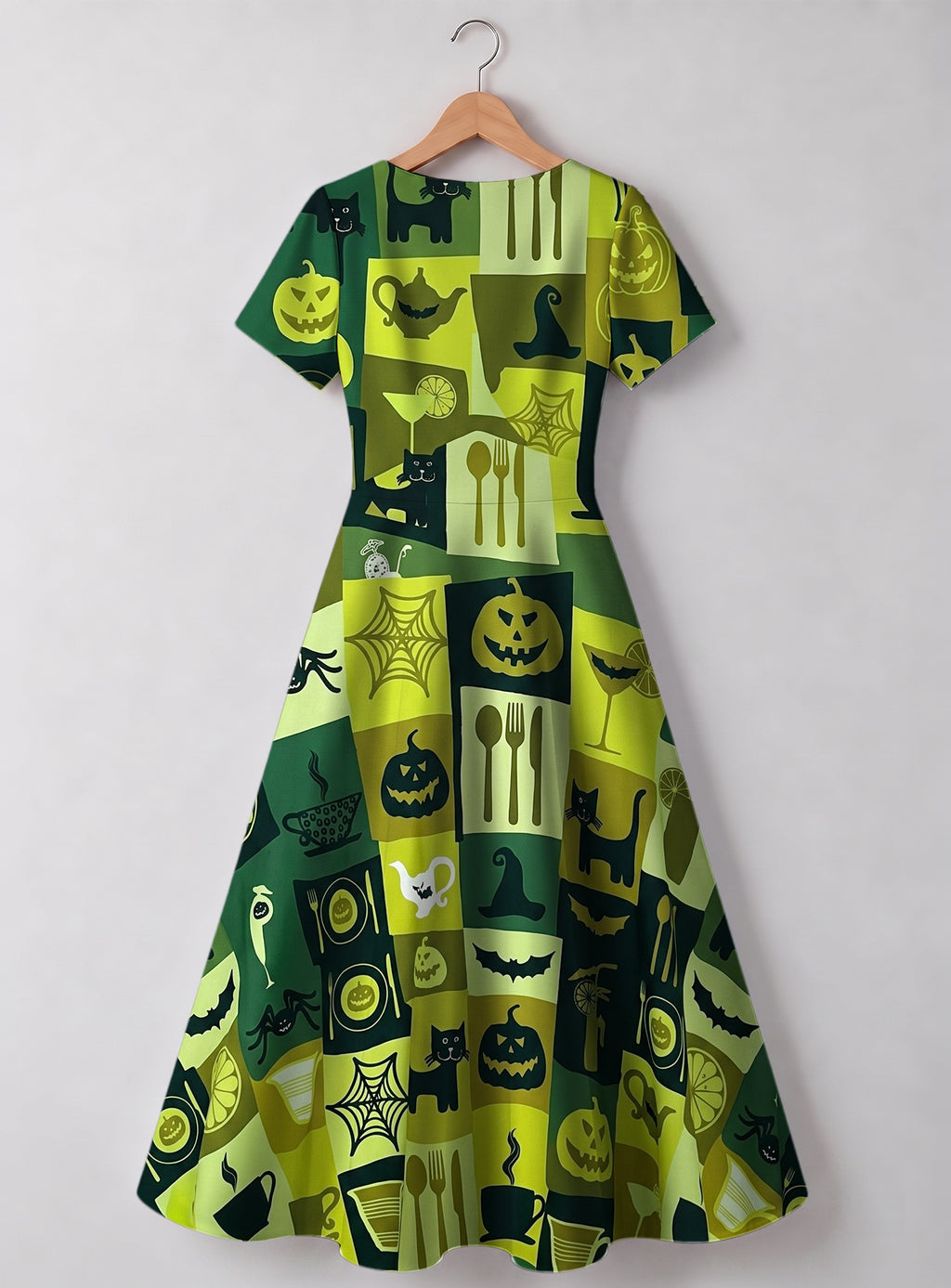 "Karamu" Halloween Sweetheart Midi Dress