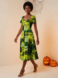 "Karamu" Halloween Sweetheart Midi Dress Promo