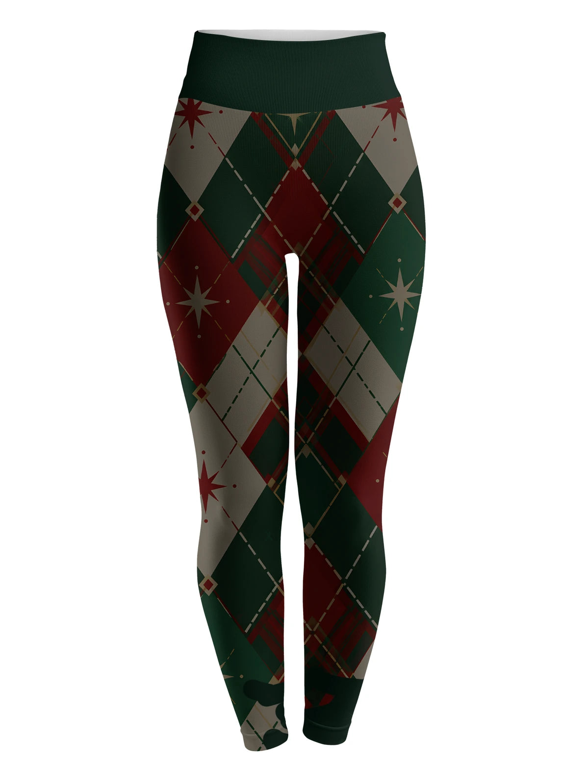 "Kengele" Christmas Leggings — flat