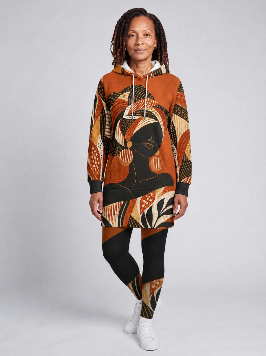 Kilemba hoodie dress and leggings, photo 2