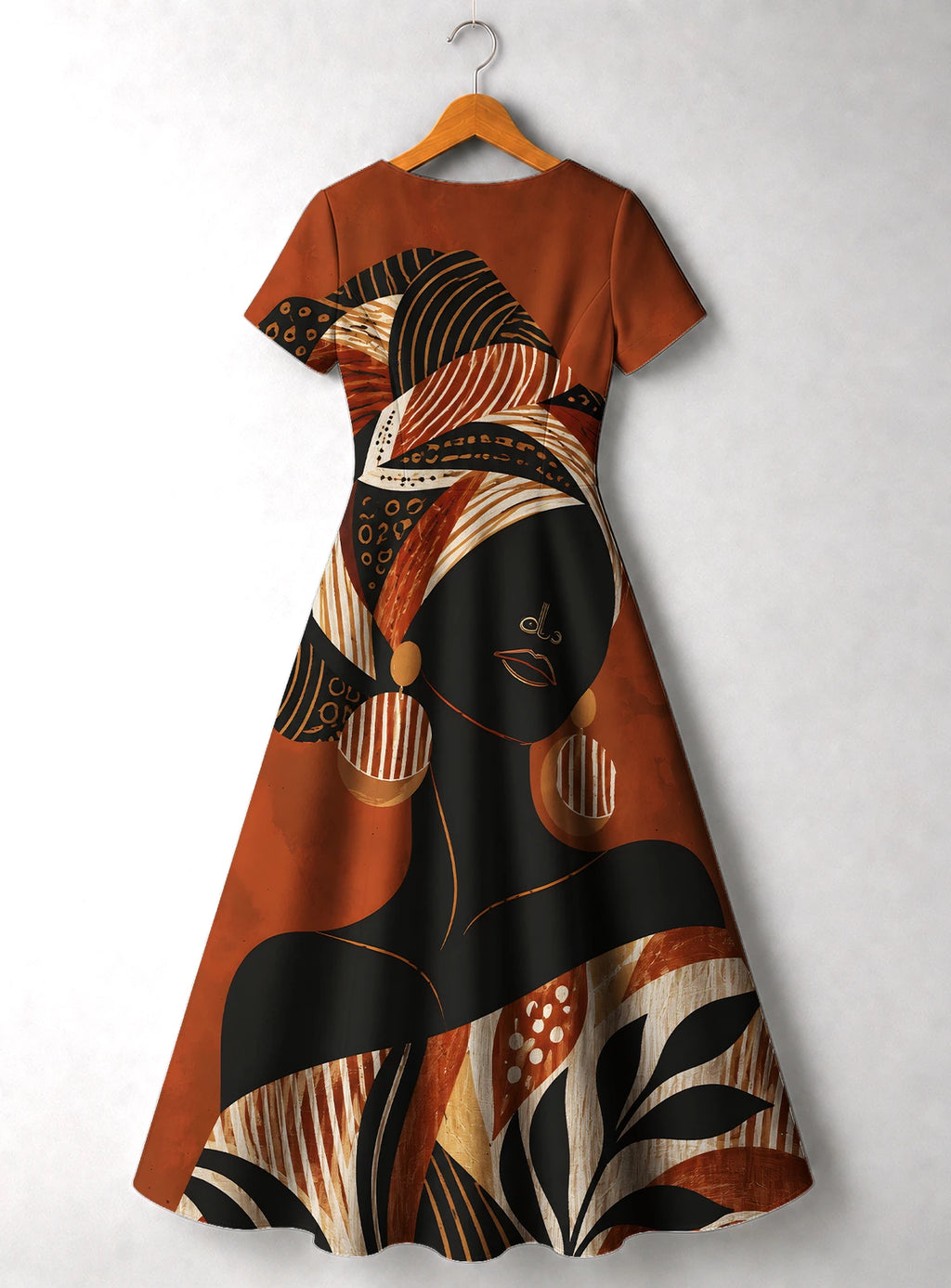 "Kilemba" V Neck Midi Dress Promo