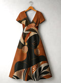 "Kilemba" V Neck Midi Dress Promo
