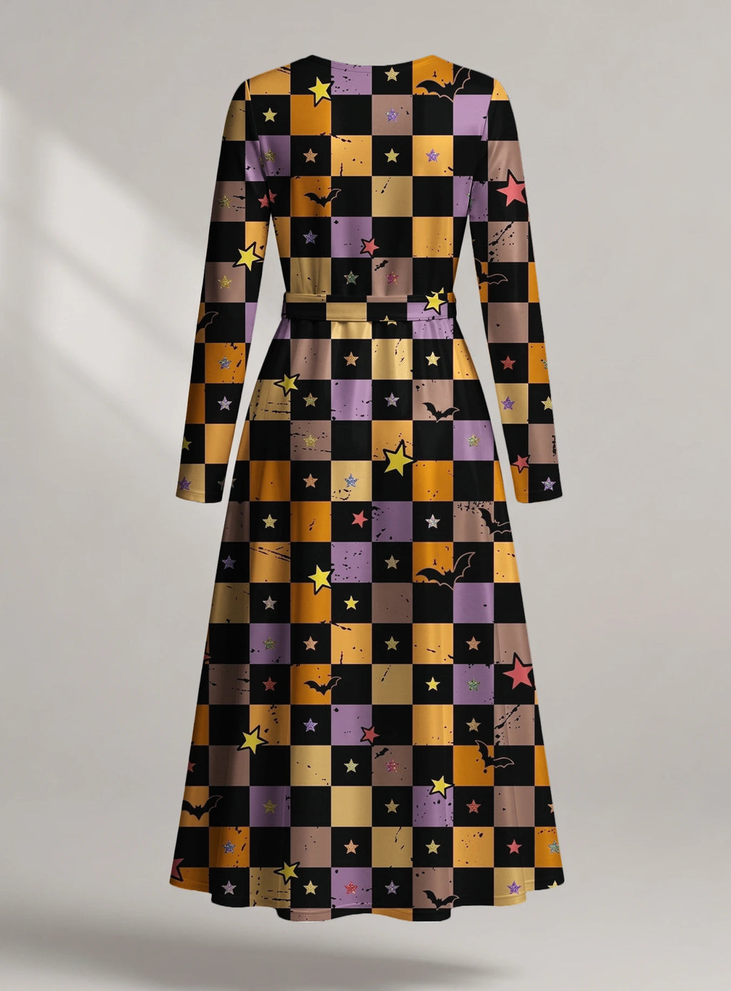 "Kimondo" Halloween Long Sleeve Midaxi Dress
