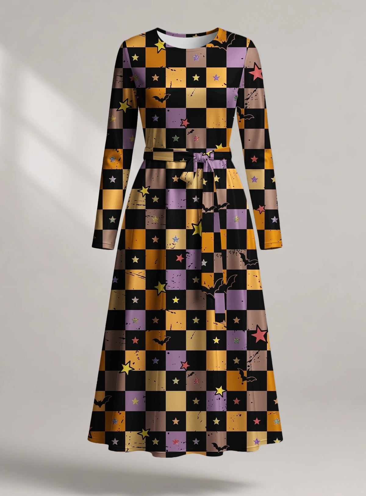 "Kimondo" Halloween Long Sleeve Midaxi Dress