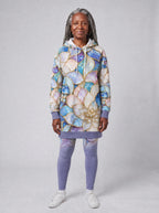"Kioo" Hoodie Dress — front view on model, styled with the matching leggings