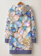 "Kioo" Hoodie Dress — back flat