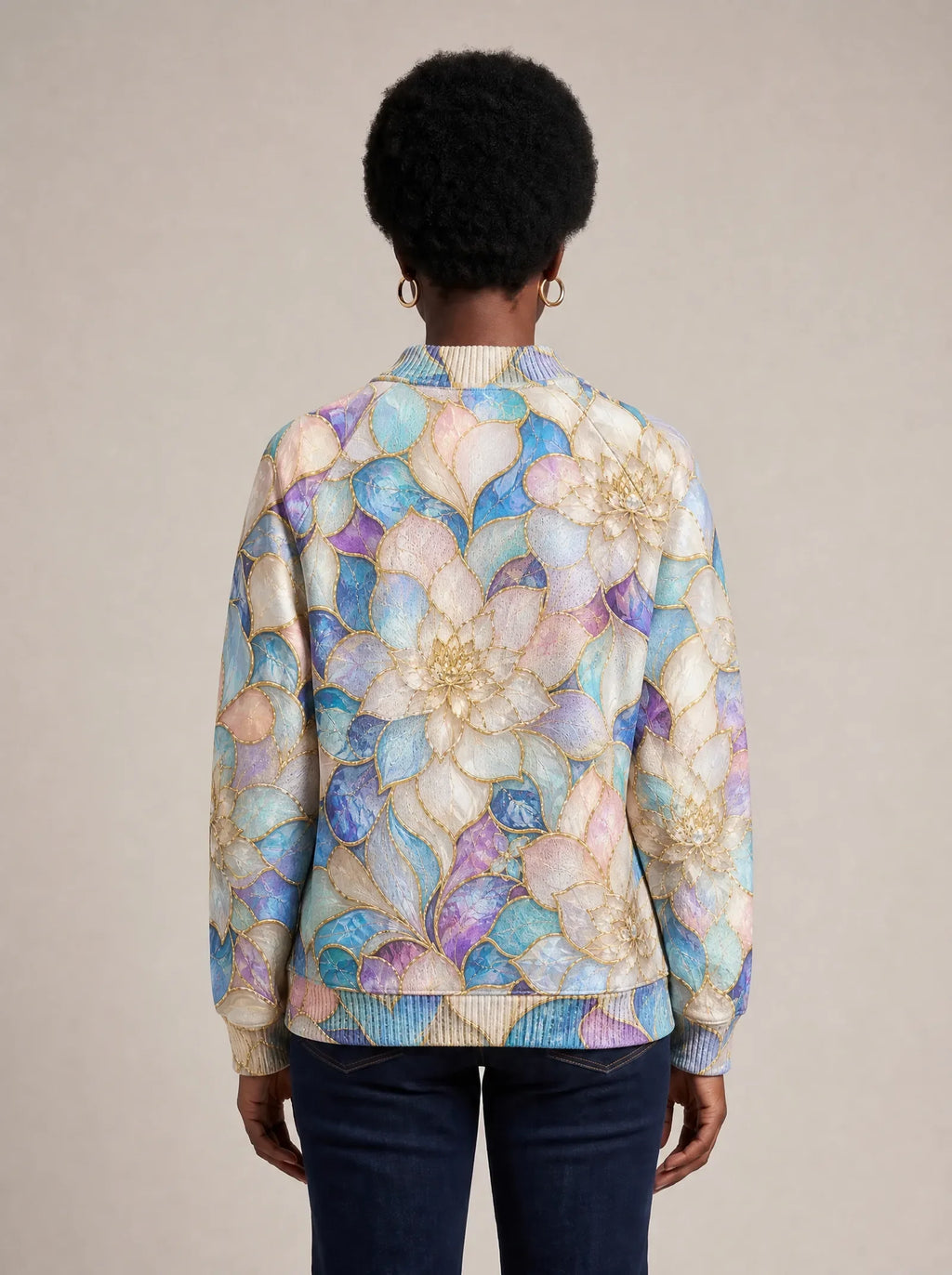 "Kioo" Sweatshirt — back view on model