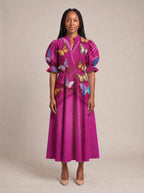 "Kipepeo" Puff Sleeve Dress
