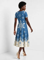 "Kipupwe" Sweetheart Midi Dress — back view on model