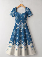 "Kipupwe" Sweetheart Midi Dress — front flat