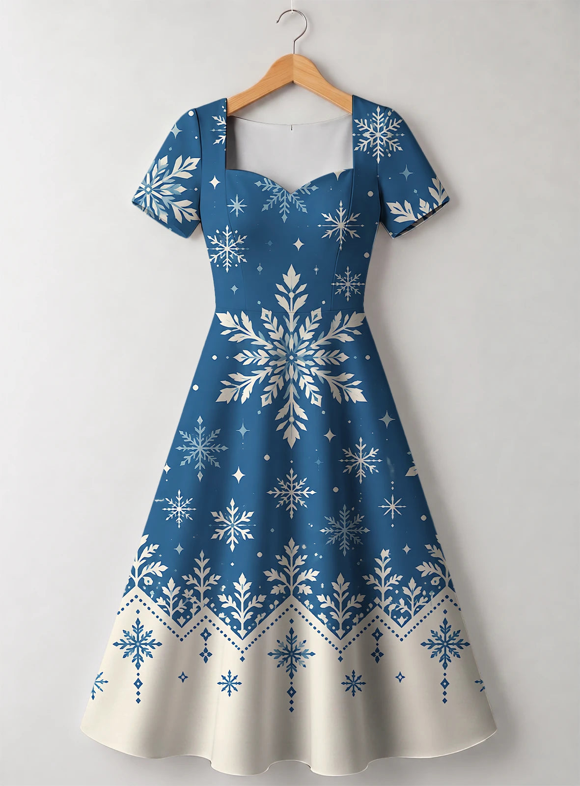 "Kipupwe" Sweetheart Midi Dress — front flat