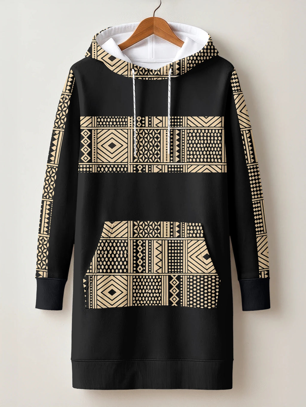 "Kiraka" Hoodie Dress — front flat