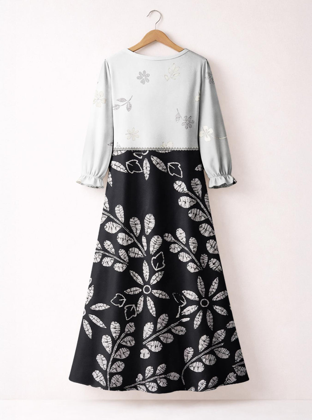 "Kivuli" Long Sleeve Maxi Dress