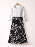 "Kivuli" Long Sleeve Maxi Dress
