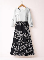 "Kivuli" Long Sleeve Maxi Dress