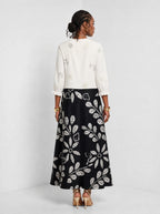 "Kivuli" Long Sleeve Maxi Dress — back view on model