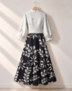 "Kivuli" Long Puff Sleeve Dress