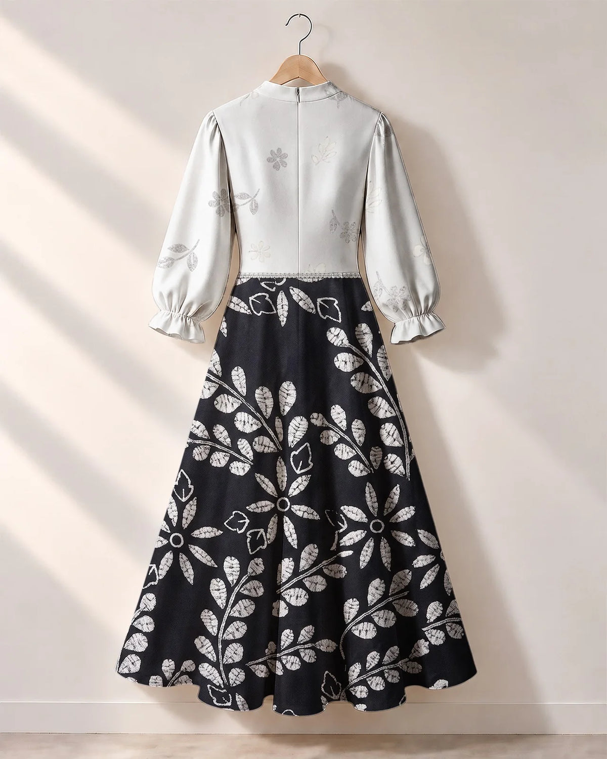 "Kivuli" Long Puff Sleeve Dress