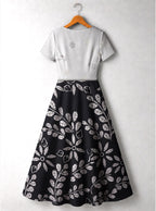 "Kivuli" Short Sleeve Maxi Dress