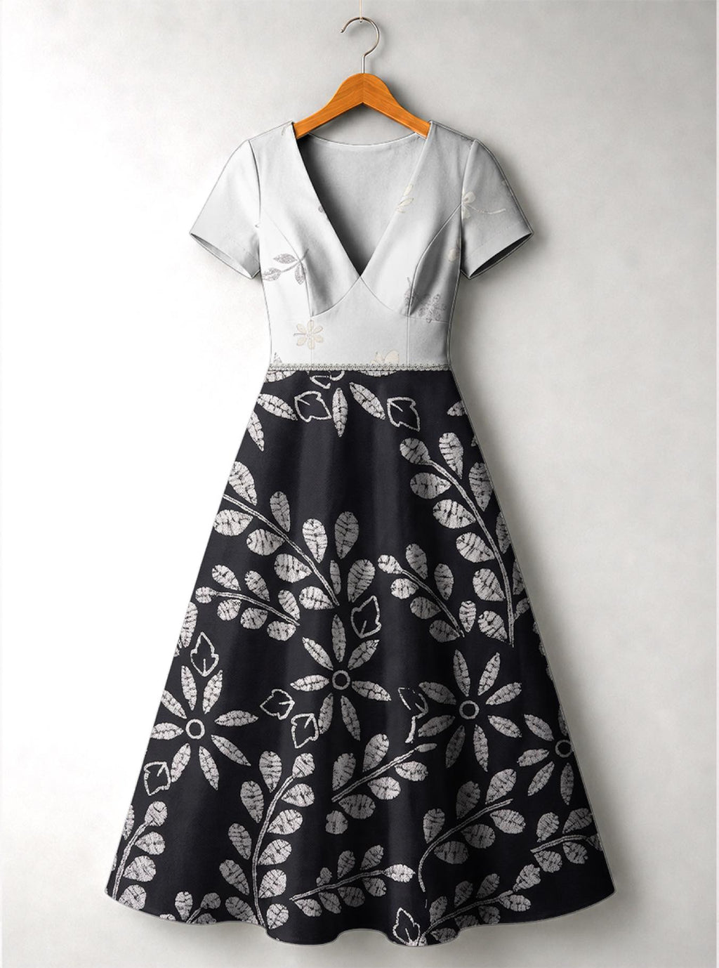 "Kivuli" Short Sleeve Maxi Dress