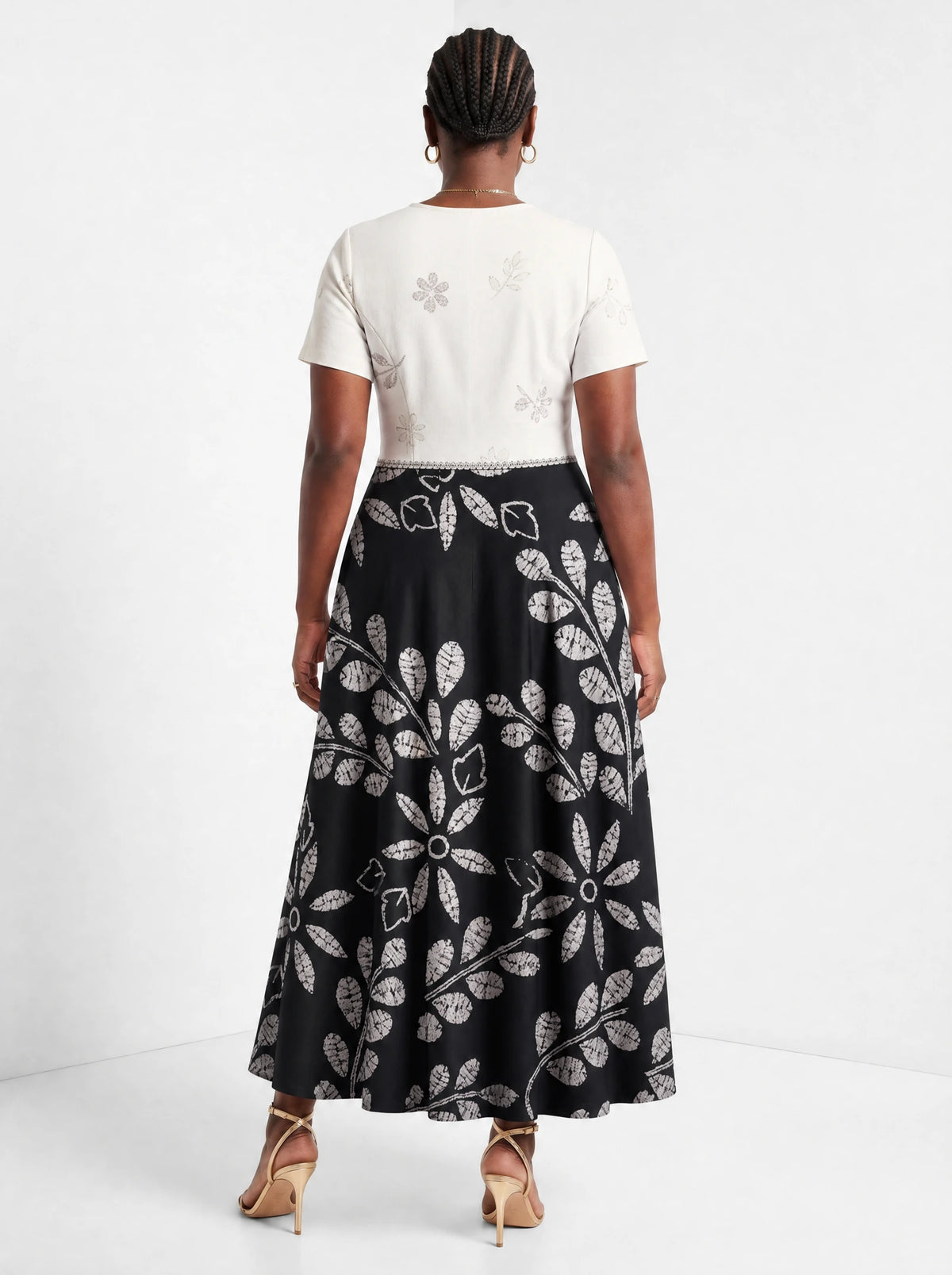 "Kivuli" Short Sleeve Maxi Dress — side