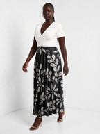 "Kivuli" Short Sleeve Maxi Dress — full body