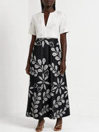 "Kivuli" Short Sleeve Maxi Dress — on model
