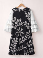 "Kivuli" Stacked Ruffle Sleeve Dress Promo