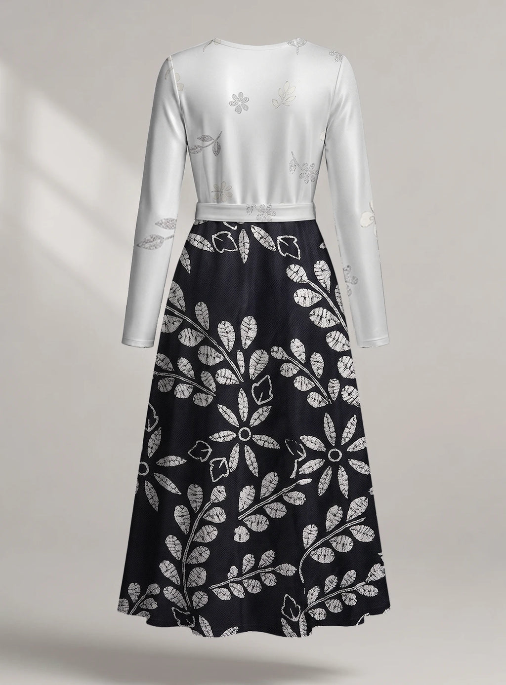 "Kivuli" Long Sleeve Midaxi Dress