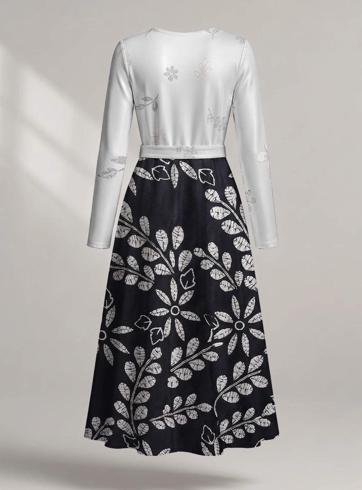 "Kivuli" Long Sleeve Midaxi Dress