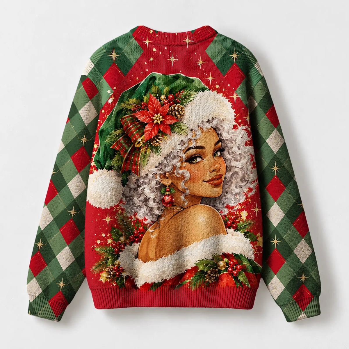 "Kofia" Christmas Sweatshirt — back view