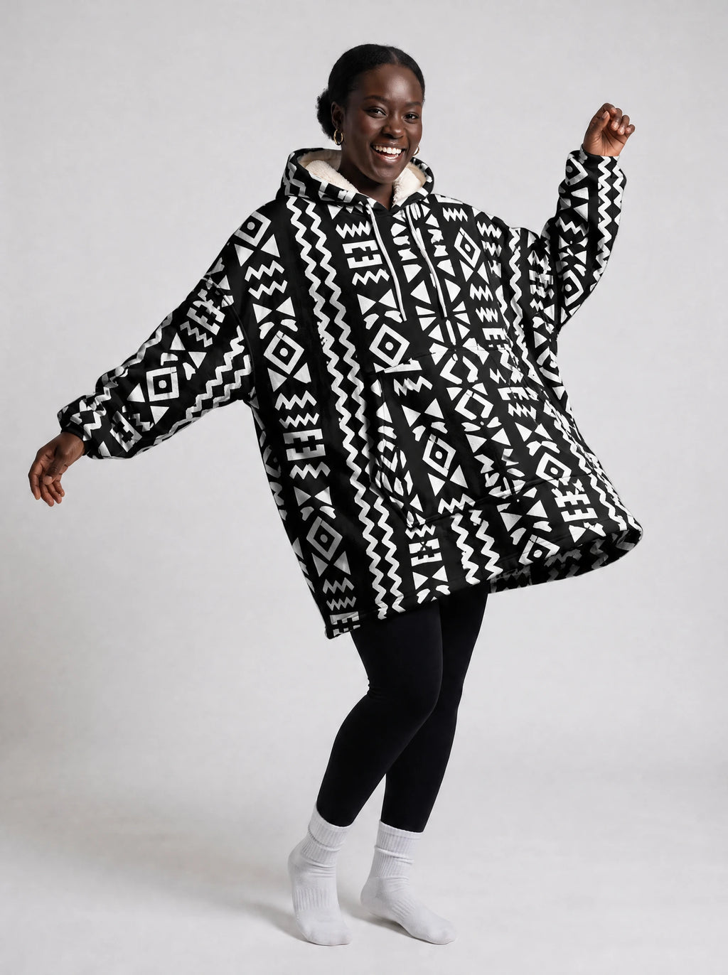"Kuba" Blanket Hoodie — front