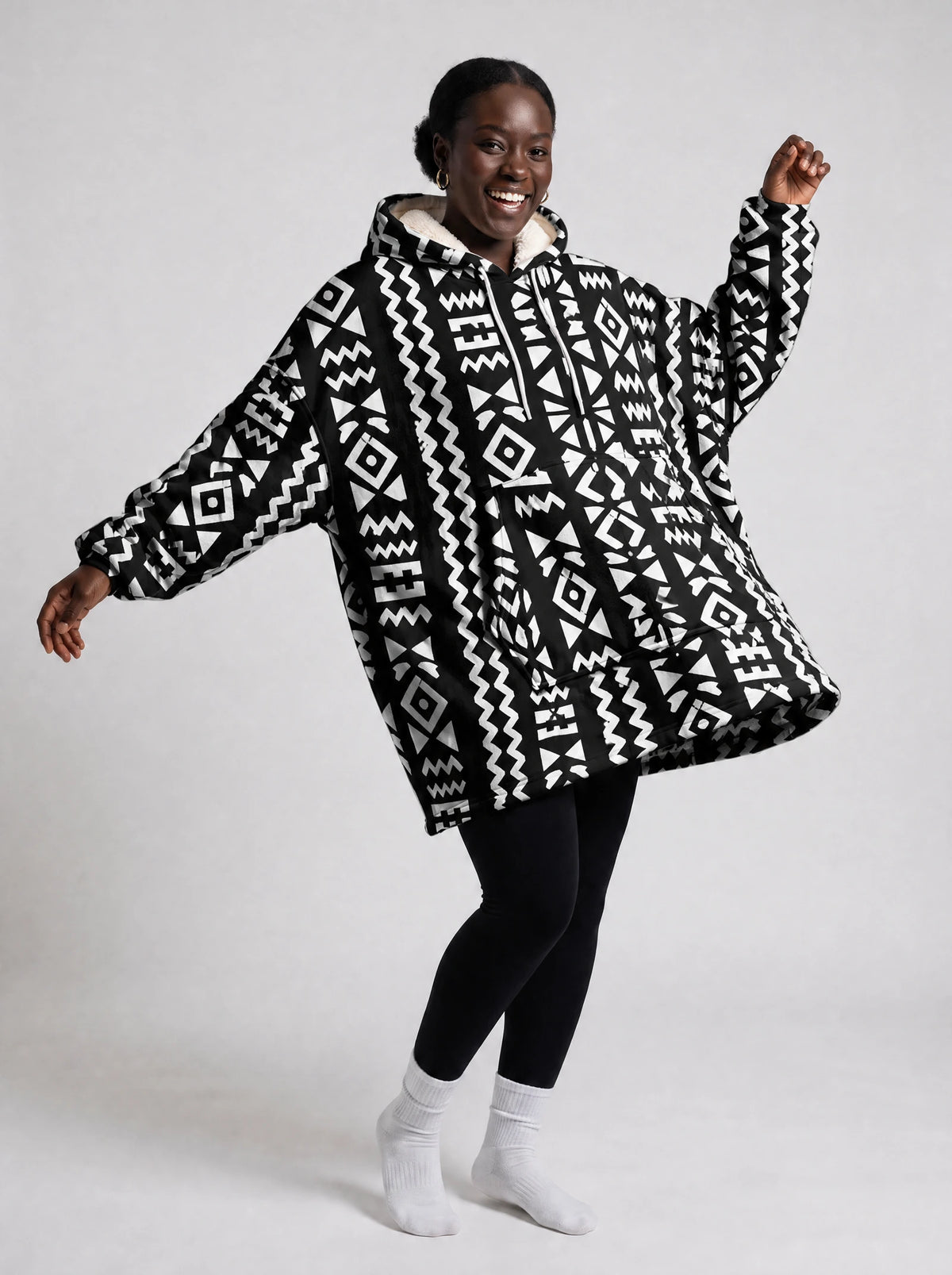 "Kuba" Blanket Hoodie — front