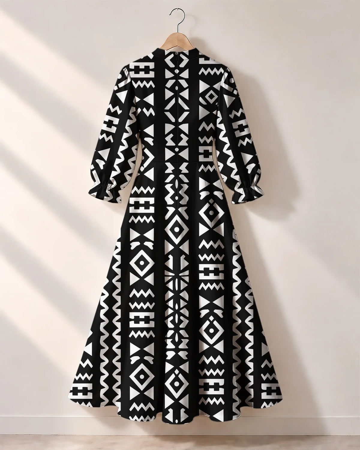 "Kuba" Long Puff Sleeve Dress