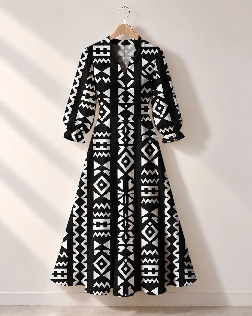 "Kuba" Long Puff Sleeve Dress