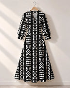 "Kuba" Long Puff Sleeve Dress