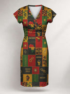 "Kumbuka" Cap Sleeve Midi Dress Promo