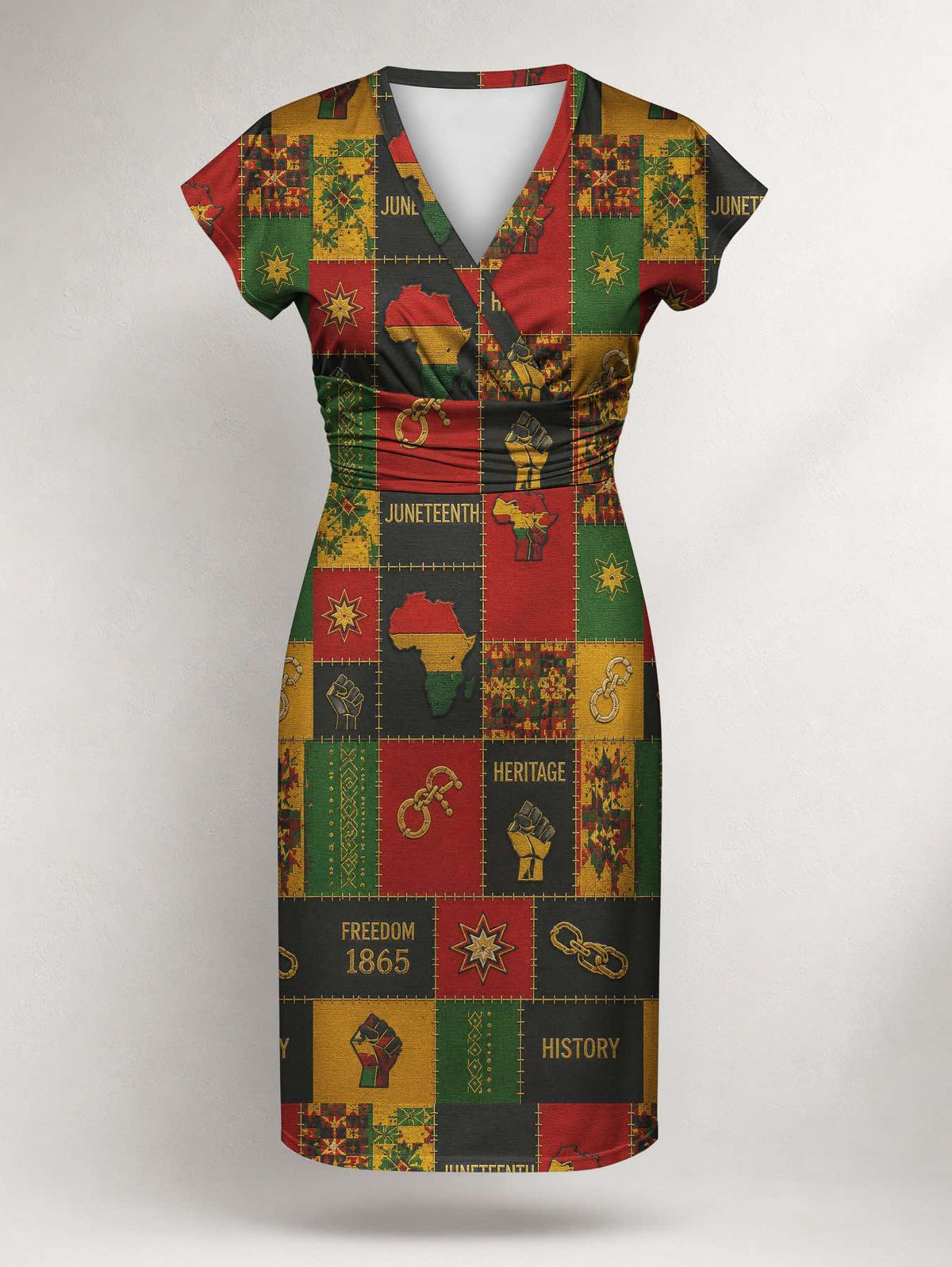 "Kumbuka" Cap Sleeve Midi Dress Promo