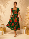 "Kuumba" Sweetheart Midi Dress