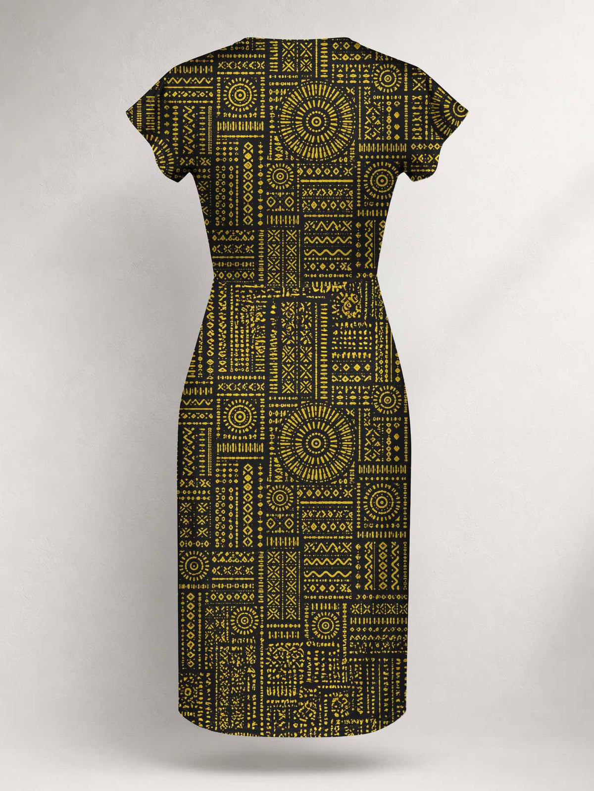 "Lamu" Cap Sleeve Midi Dress Promo