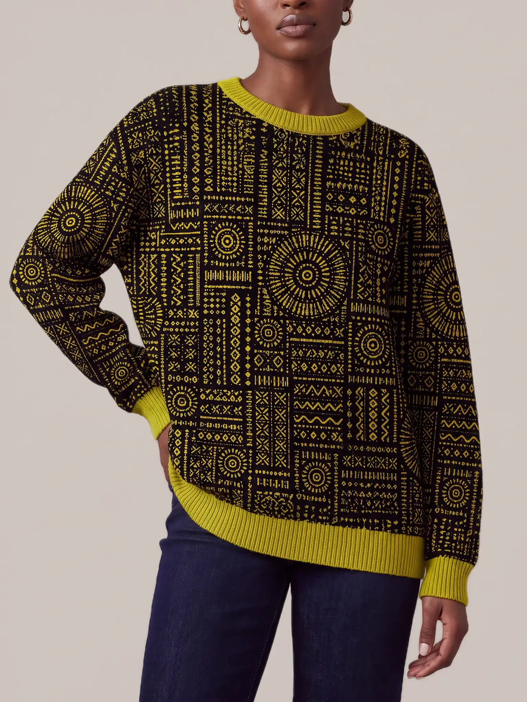 "Lamu" Sweatshirt — styled view on model